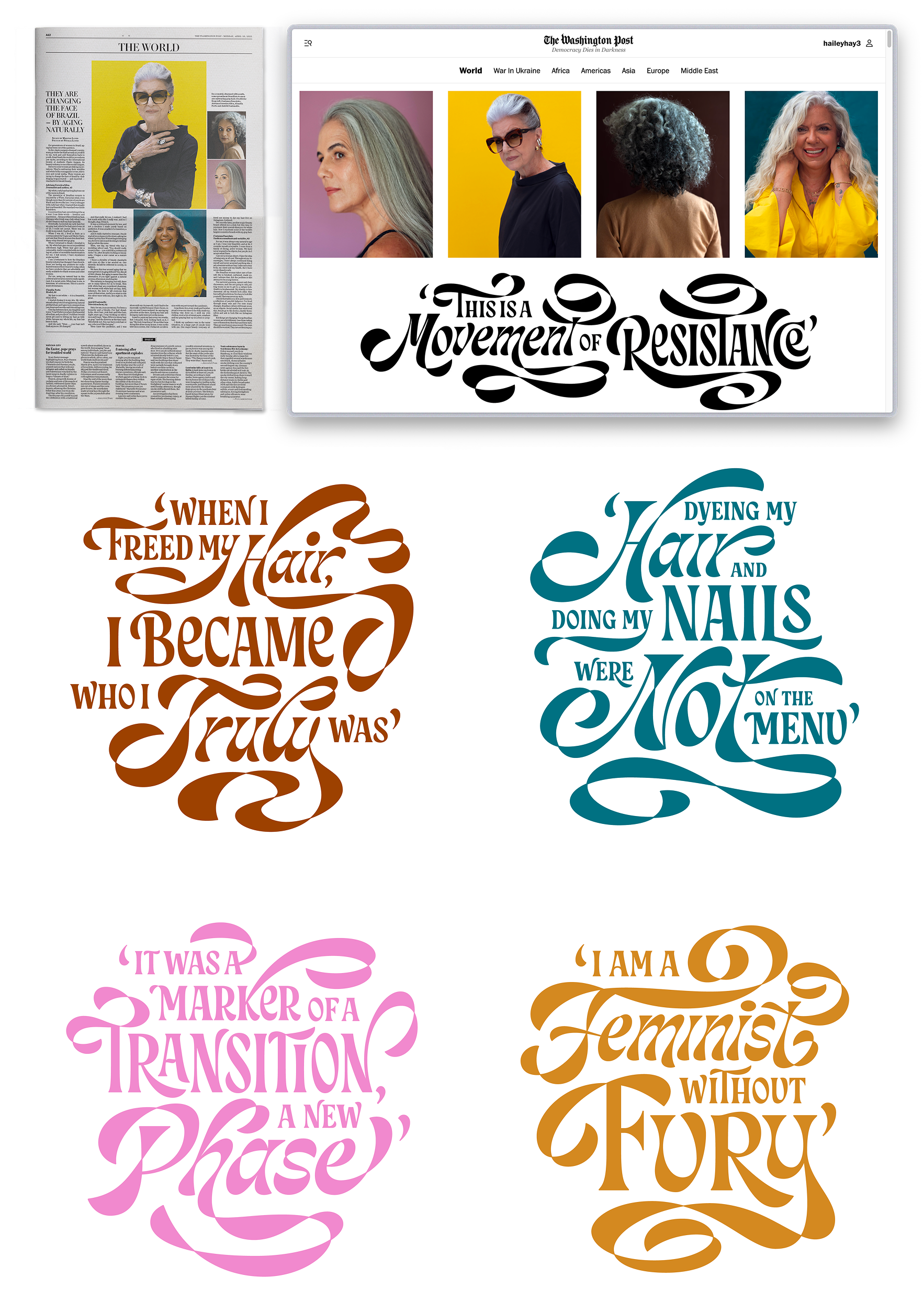 This Is a Movement of Resistance — art direction