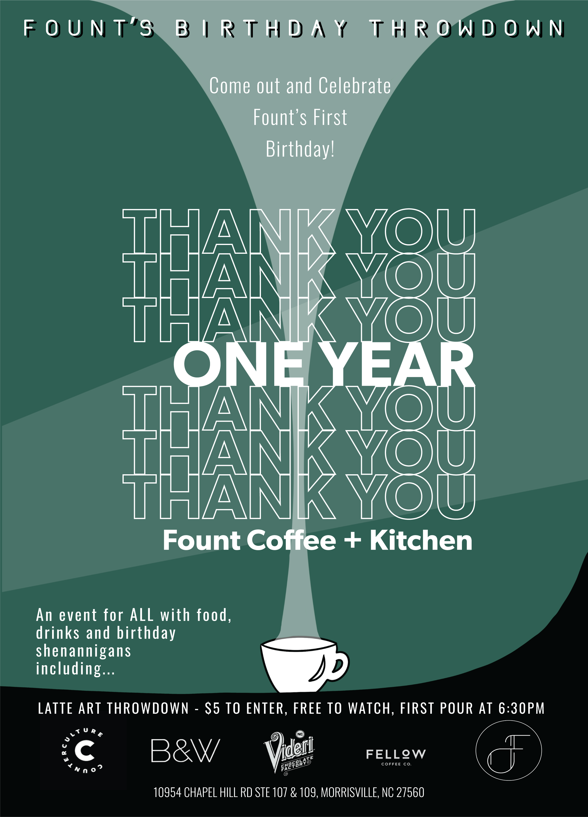 Green minimal concept poster