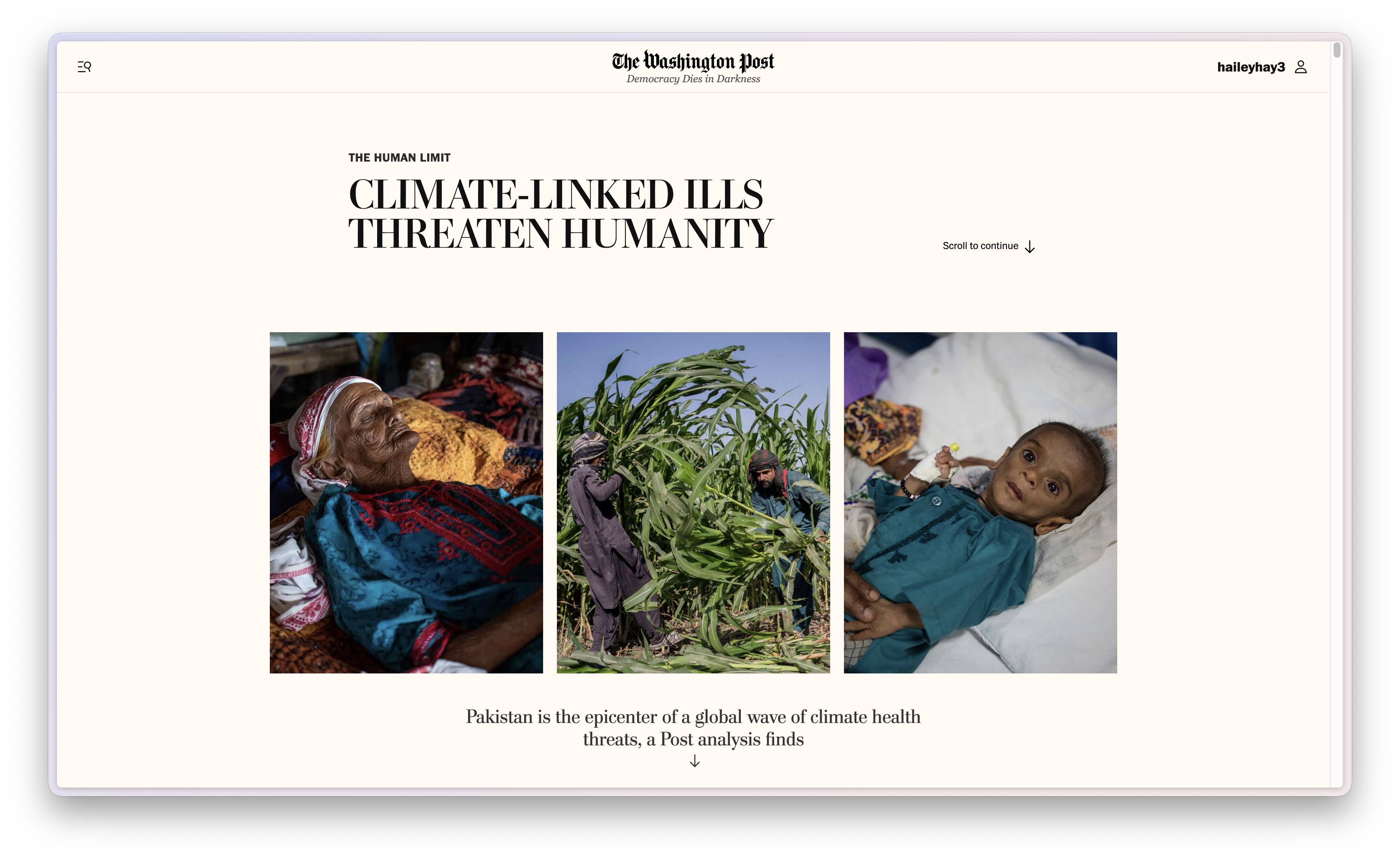 The Human Limit — screen 1