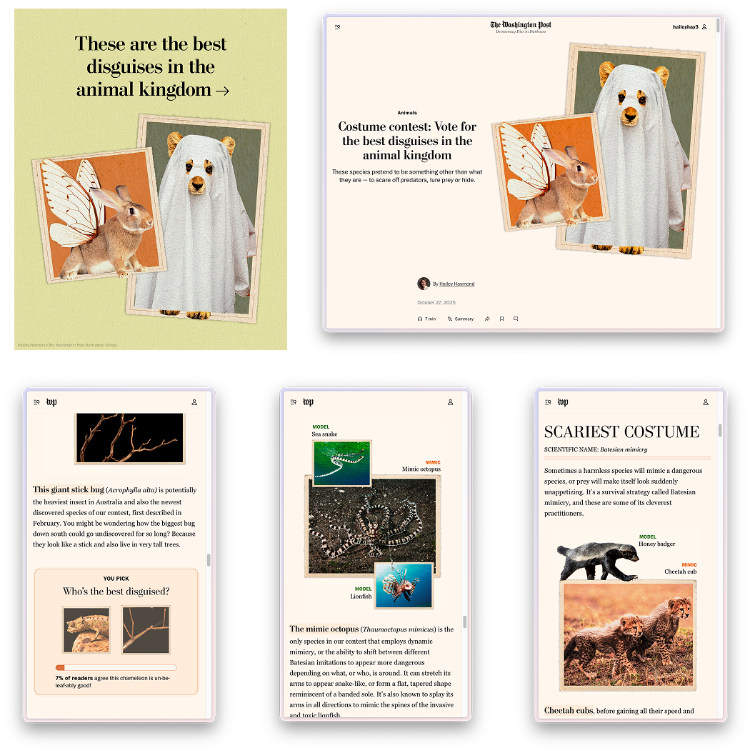 Mimicween — animal mimicry costume contest